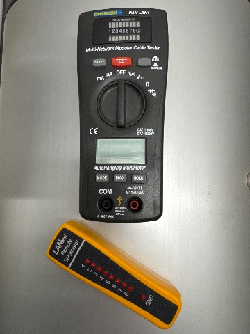 Multimeter mit Netzwerk-Kabeltester (Pan LAN1)